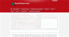 Desktop Screenshot of healthsprout.com